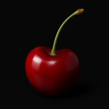 Load image into Gallery viewer, red cherry black background