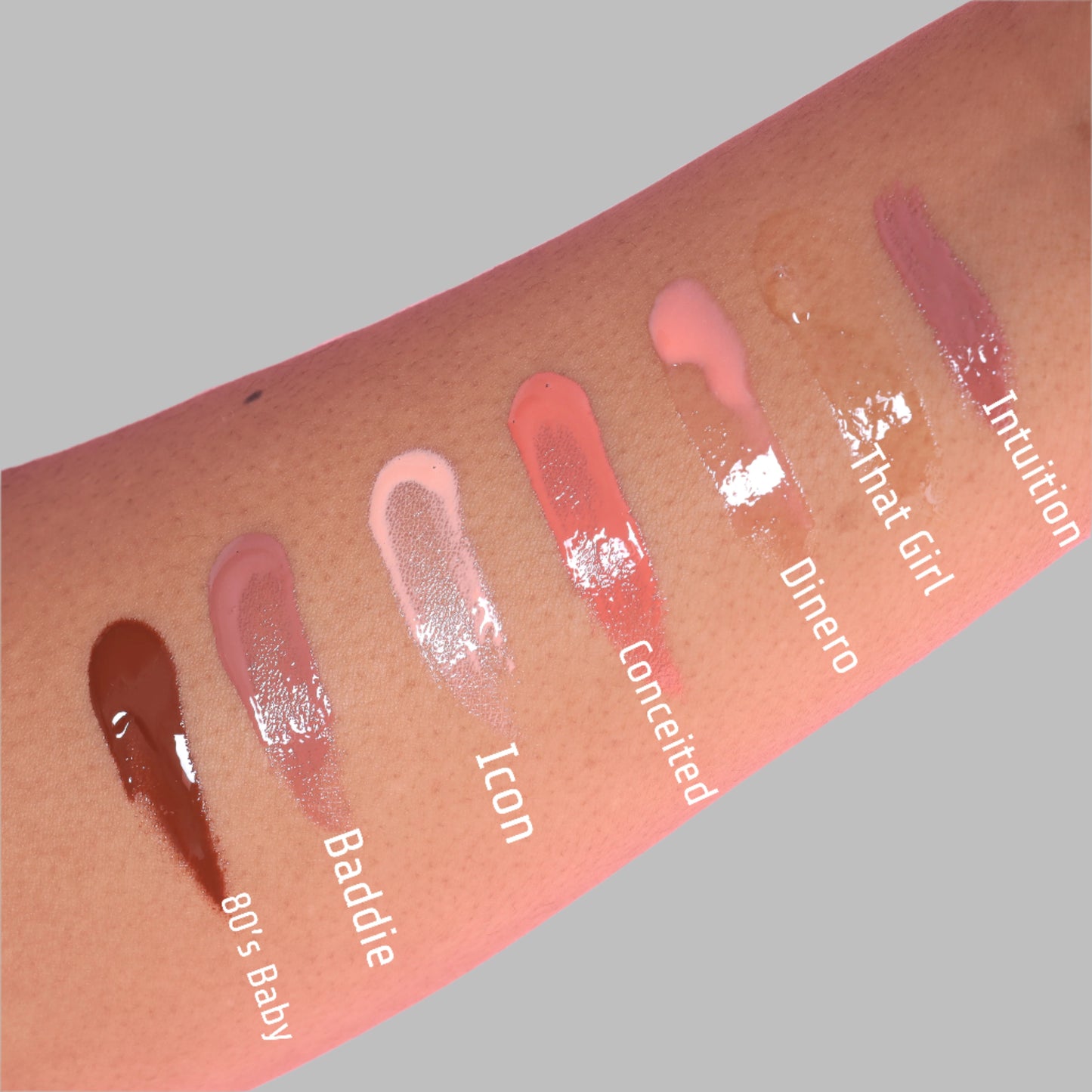 lip gloss swatches