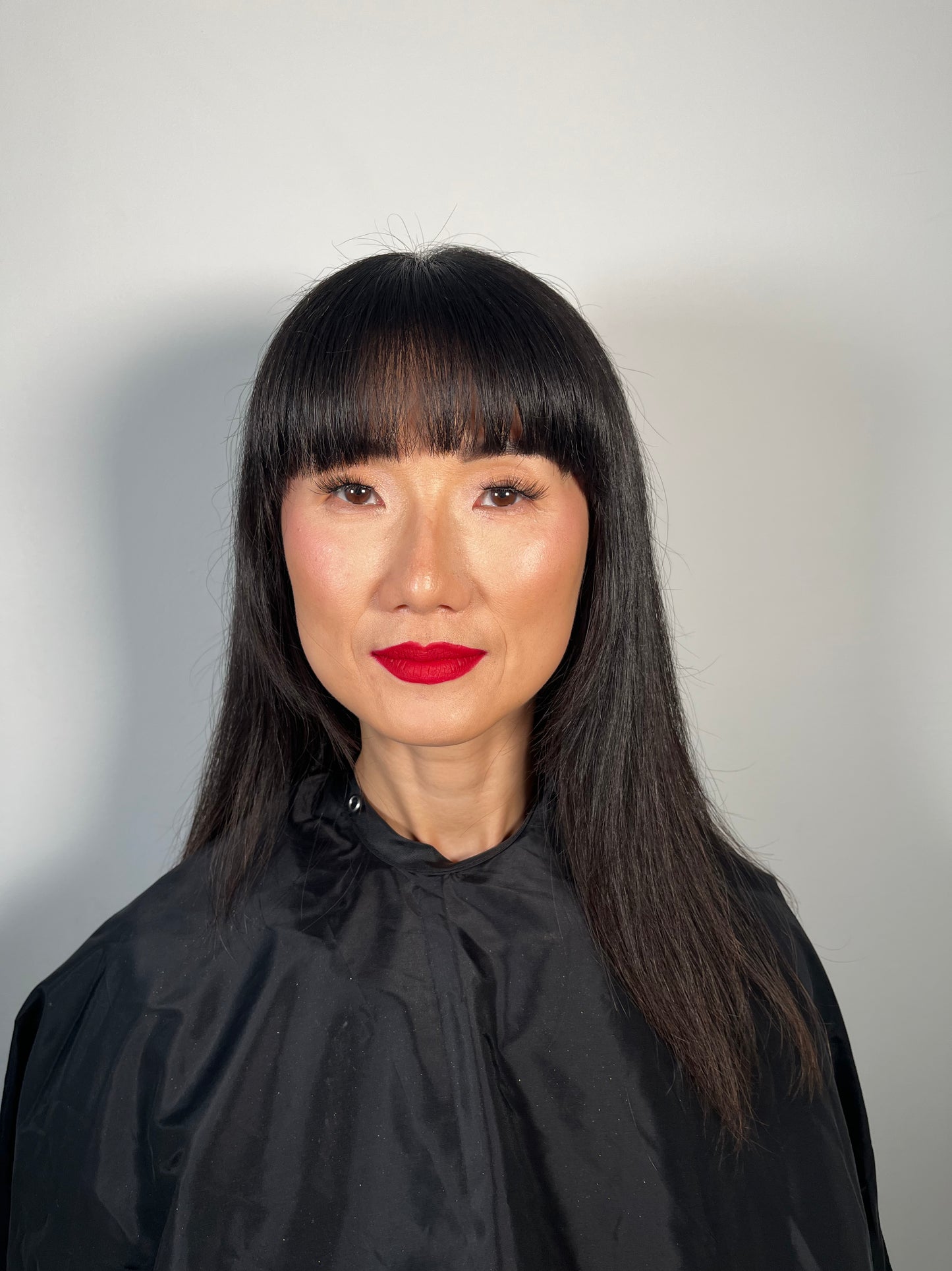matte red lipstick with lipliner